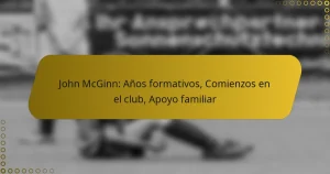 John McGinn: Años formativos, Comienzos en el club, Apoyo familiar